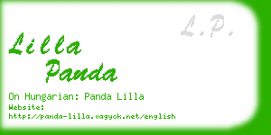 lilla panda business card